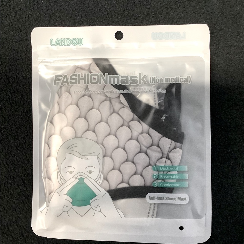 Reusable Cotton Activated Carbon Filter Face Mask